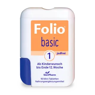 Packshot Folio Basic 1 Folsäure jodfrei