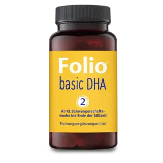 Packshot Folio Basic DHA 2 Folsäure